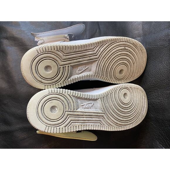 Nike Air Force 1 \'07 Premium Zip Swoosh - White Leather CW6558 100 Size 10 main image 14